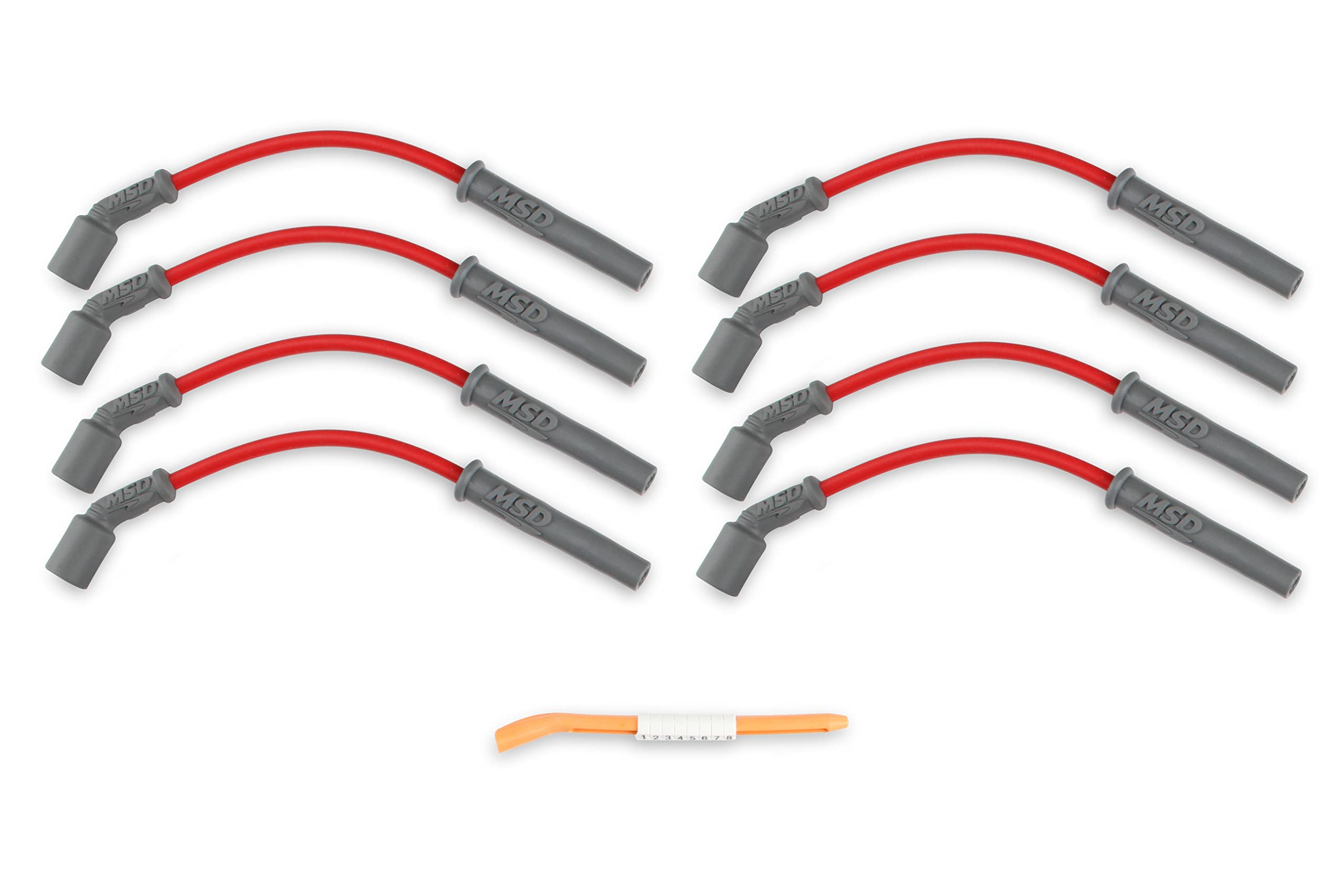 Amazon.com: MSD 32829 Super Conductor Spark Plug Wire Set, Red